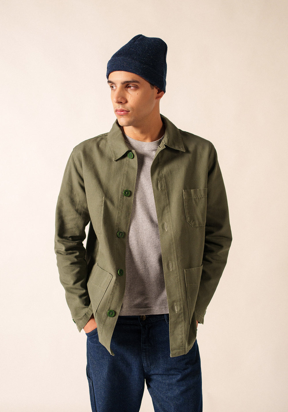 Bonnet de quart (BLEU CHINE)