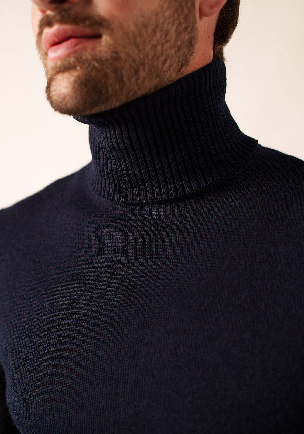 Pull col roulé (MARINE)
