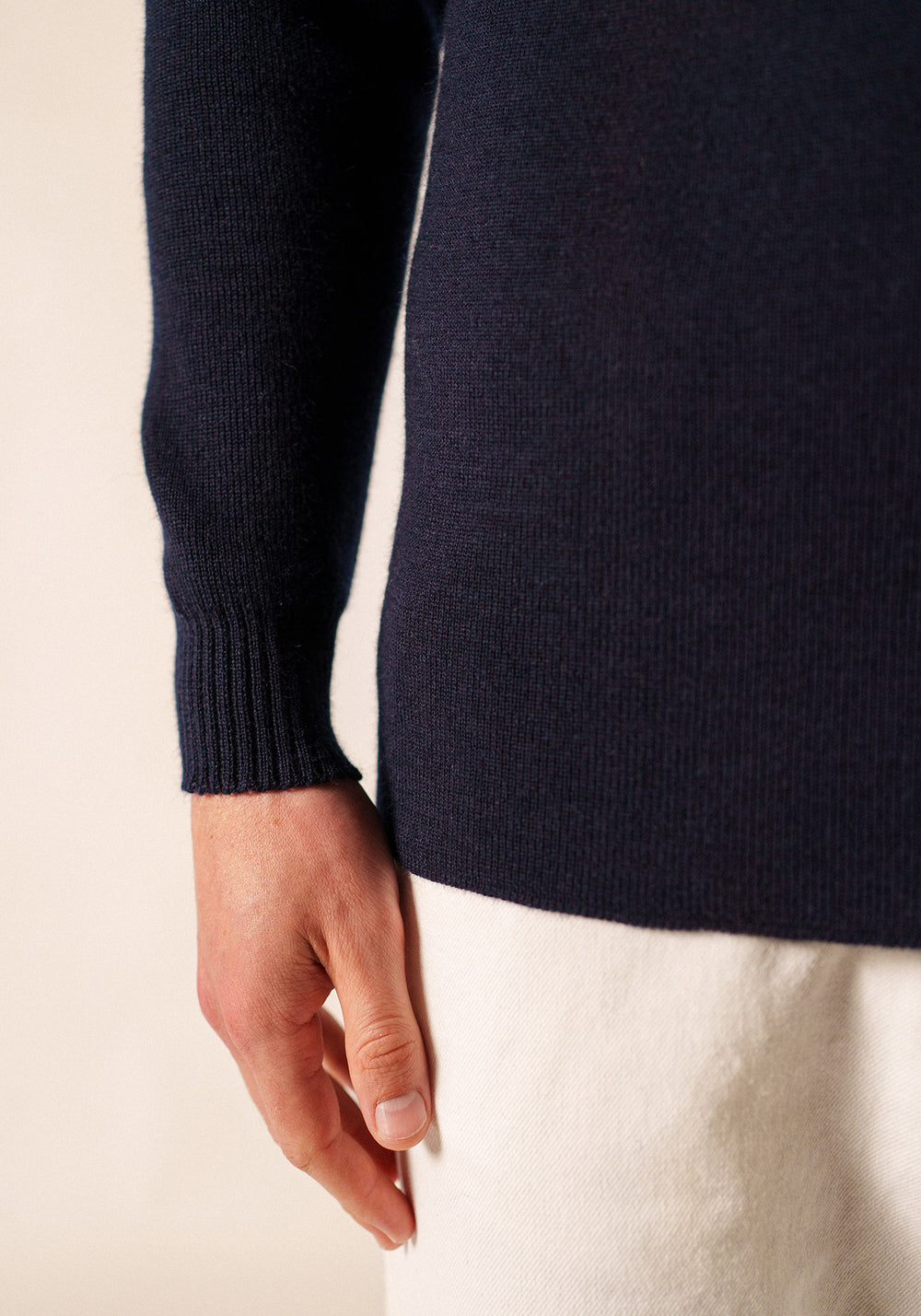 Pull col roulé (MARINE)