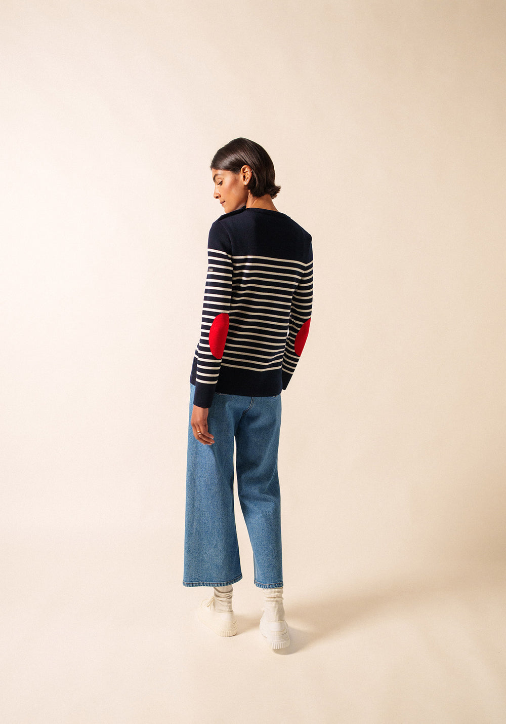 Pull marin Brégançon Pop (NAVY/BLANC/TULIPE)