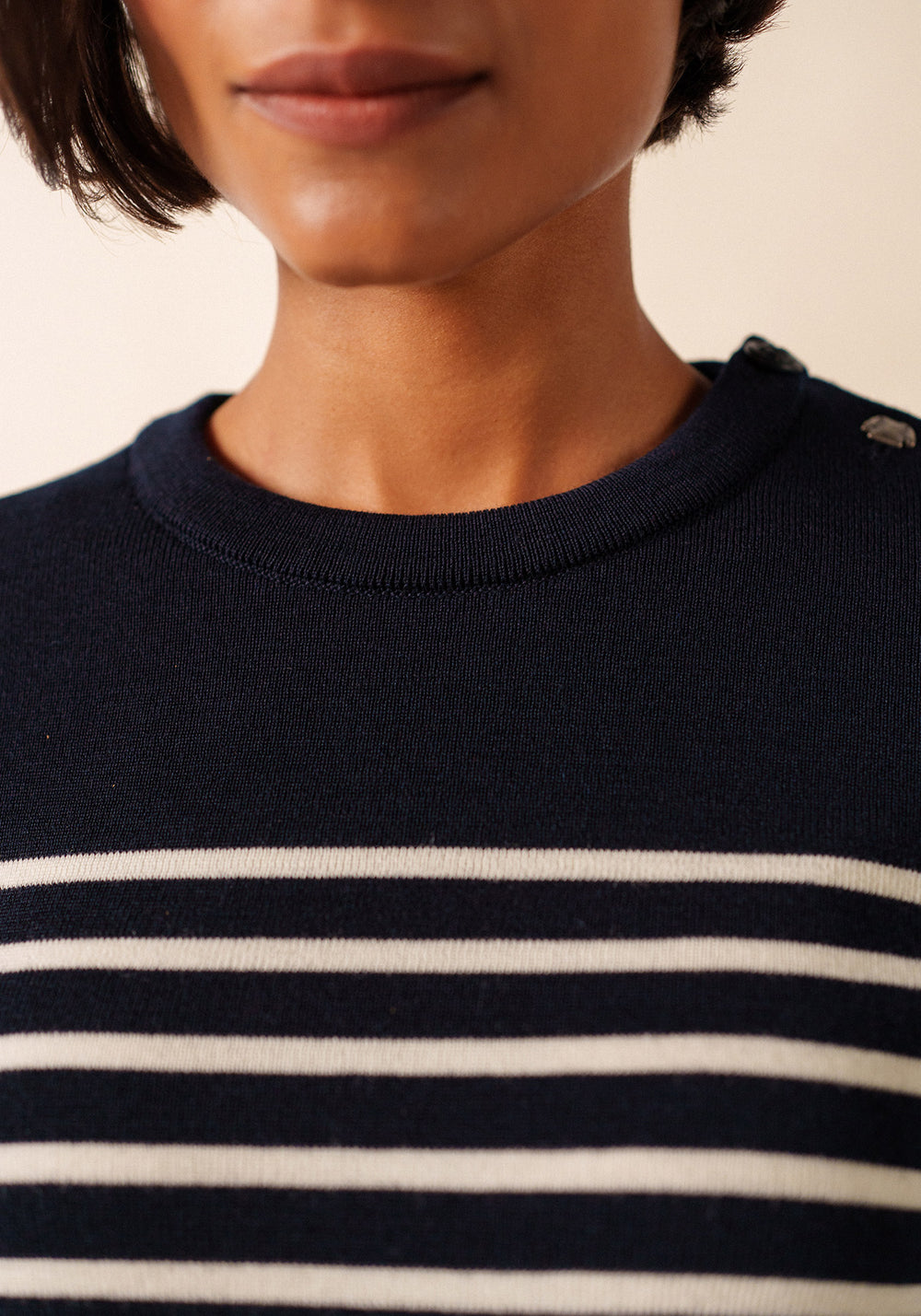 Pull marin Brégançon Pop (NAVY/BLANC/TULIPE)