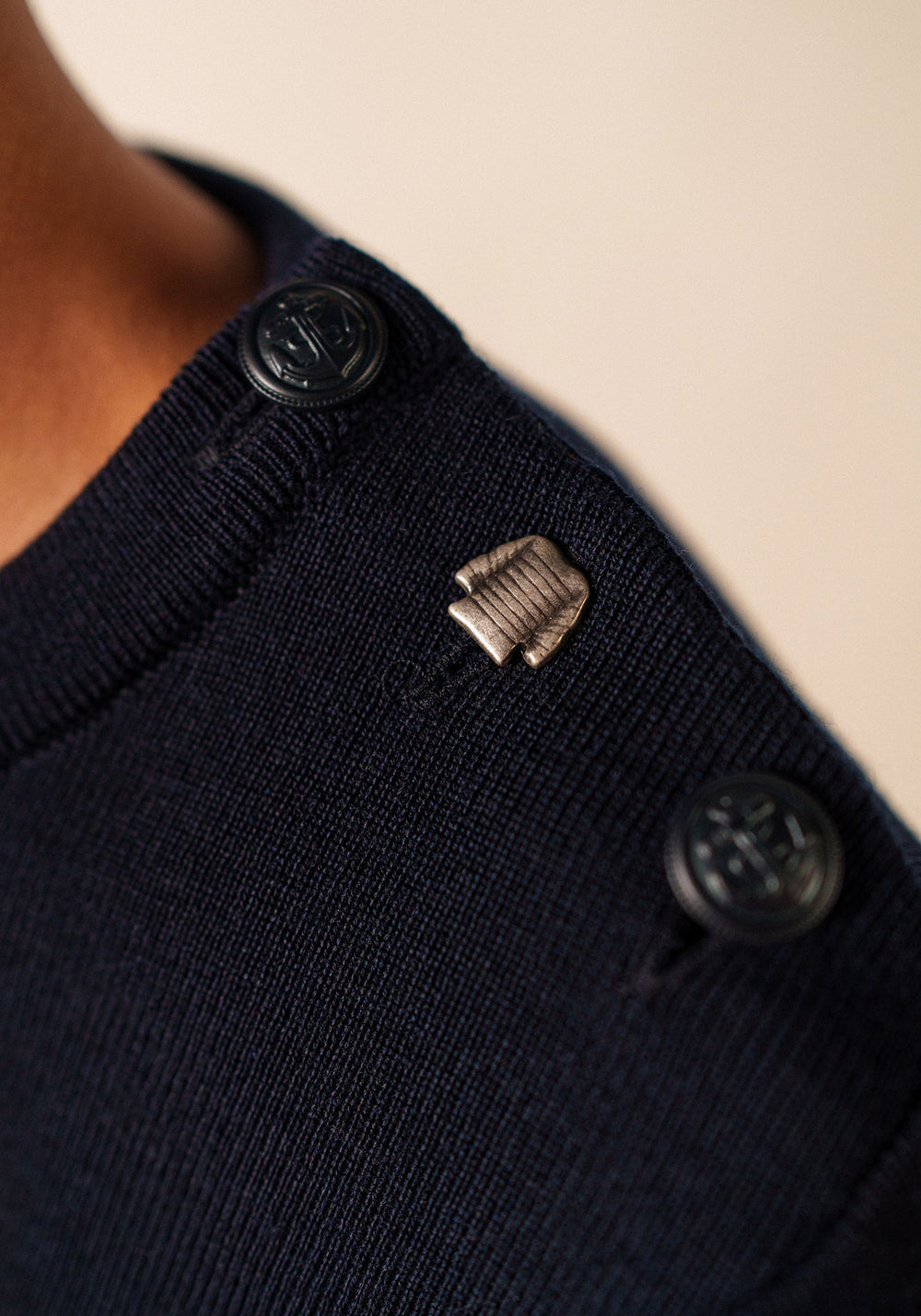 Pull marin Brégançon Pop (NAVY/BLANC/TULIPE)