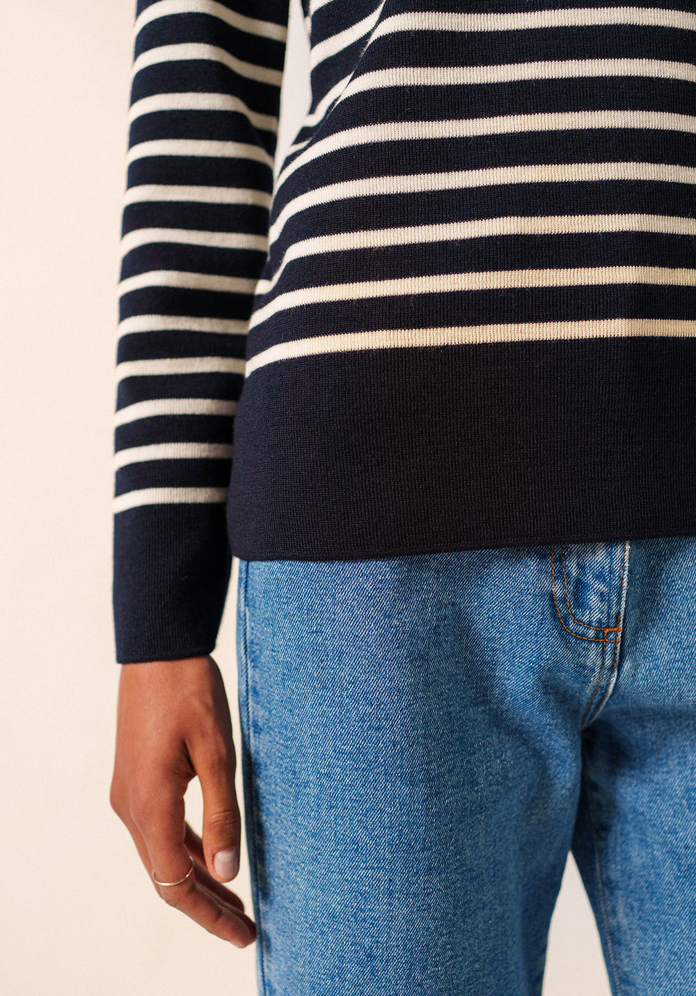 Pull marin Brégançon Pop (NAVY/BLANC/TULIPE)