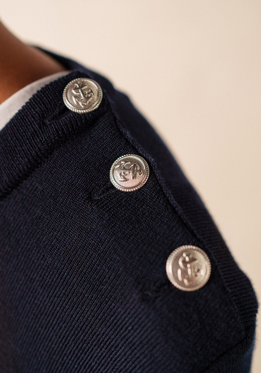 Robe longue Marée (NAVY/ECUME)