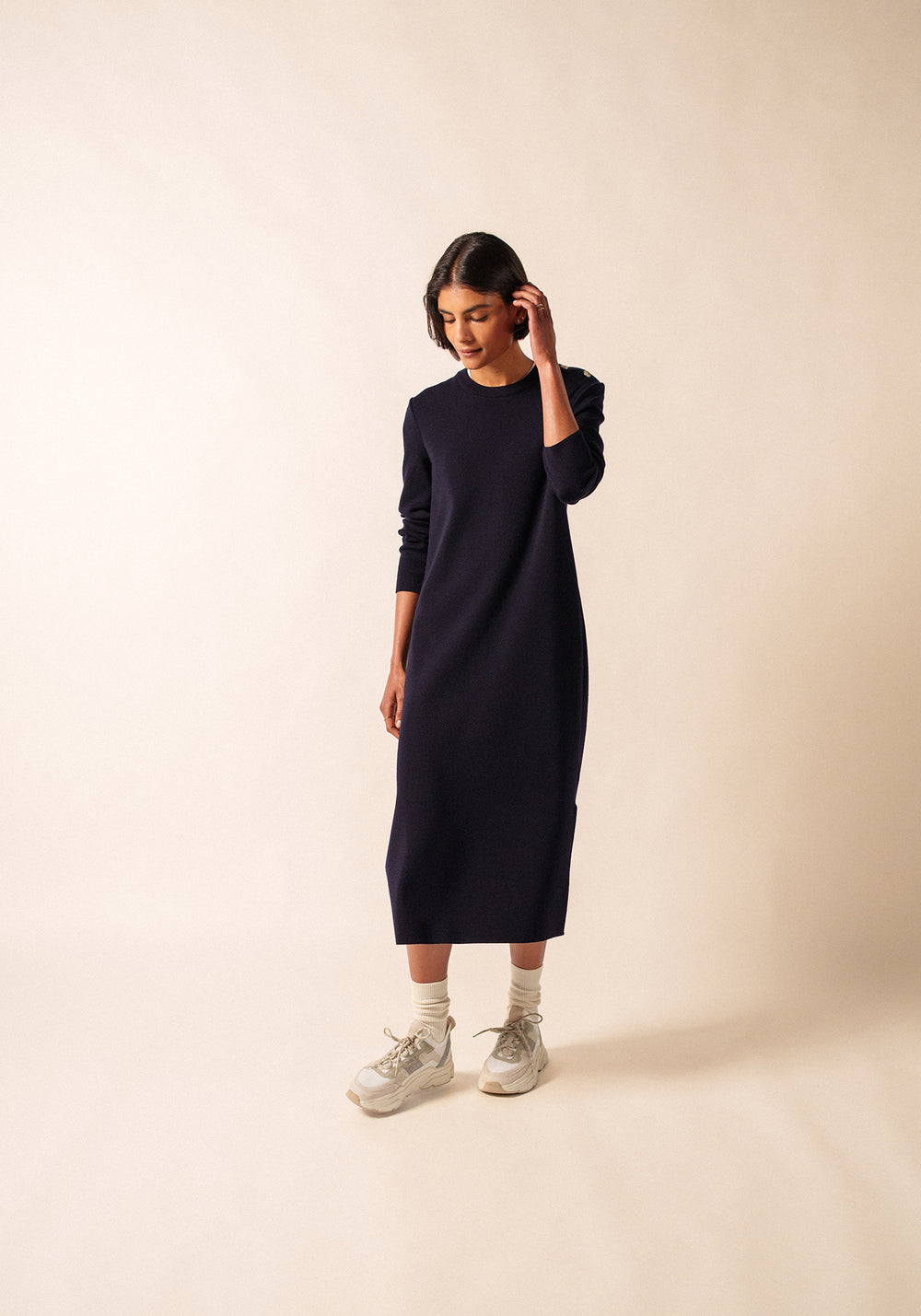 Robe longue Marée (NAVY)