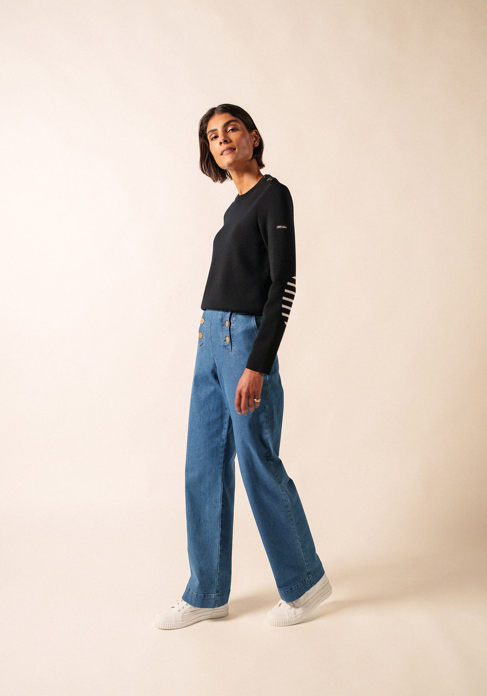 Pull marin Brégançon (NOIR)