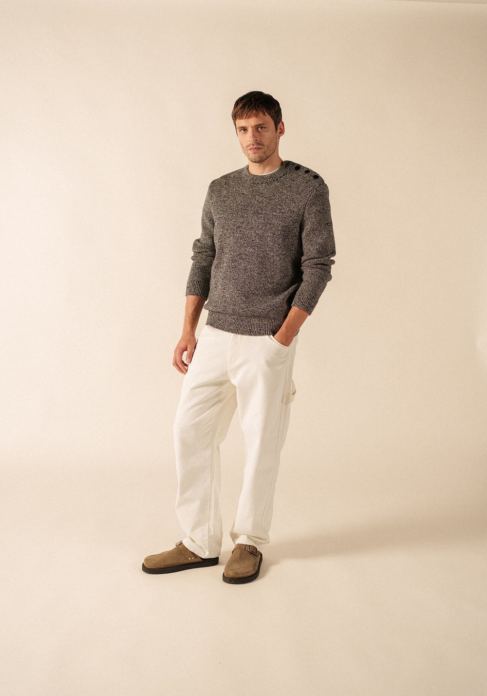 Pull marin Cancale (NAVY/ECRU)