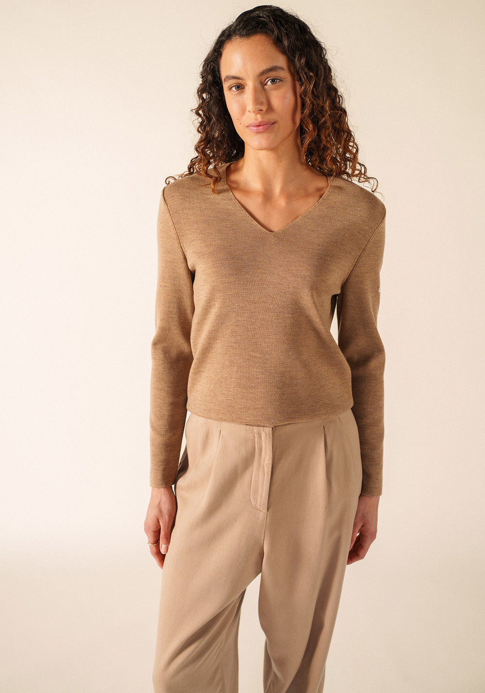 Pull Bréhat (BEIGE FONCE)