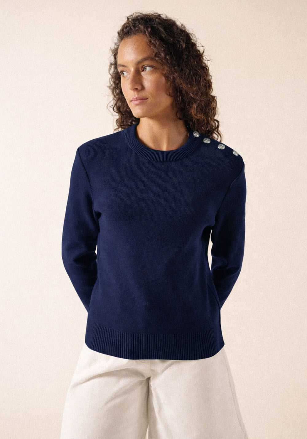 Pull Cancale Coton (MARINE)