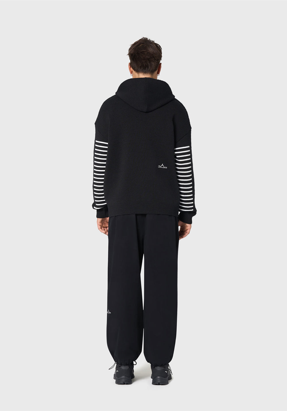 Sweat à capuche Kobourg - SAINT JAMES x AVNIER (NOIR/PHOSPHO)
