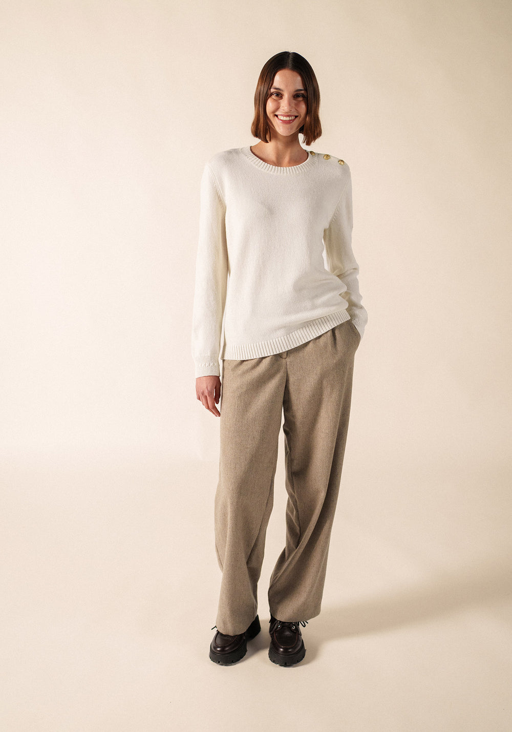 Pull Talmine (BLANC D'HIVER)