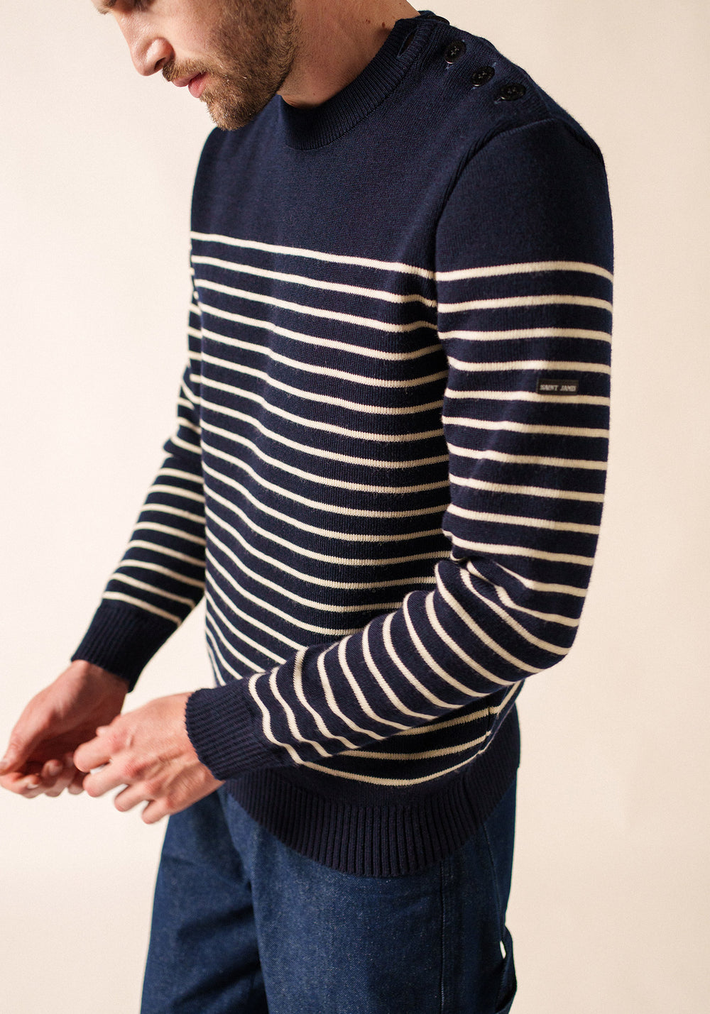 Pull marin Binic (MARINE/ECRU)