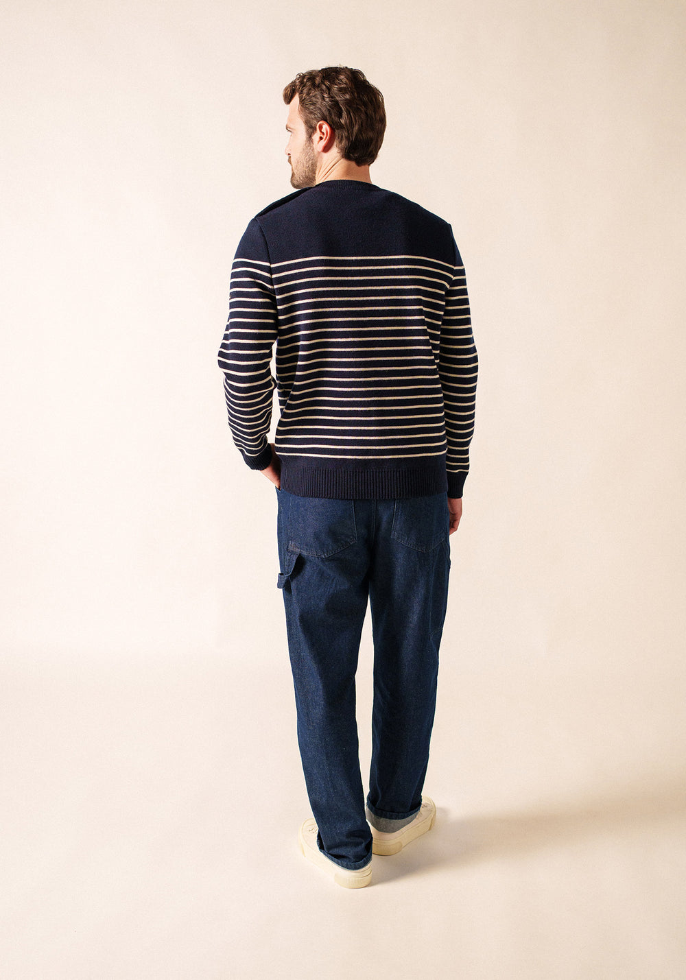 Pull marin Binic (MARINE/ECRU)