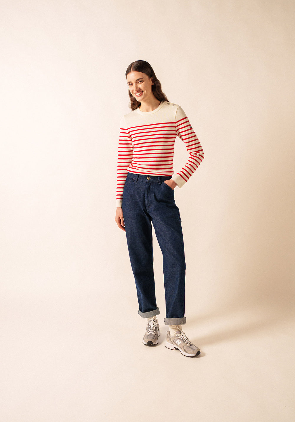 Pull marin Marée (ECUME/TULIPE)