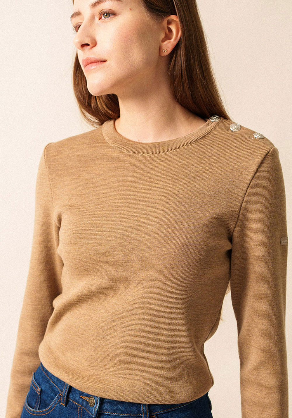 Pull marin Marée (BEIGE FONCE)