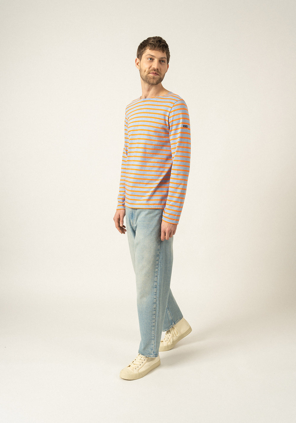 Marinière Minquiers (DENIM/ORANGE FLUO)