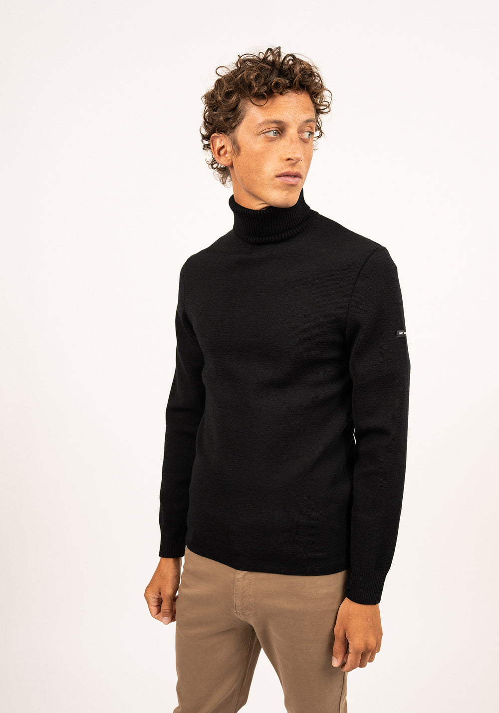 Pull Bretagne roulé (NOIR)