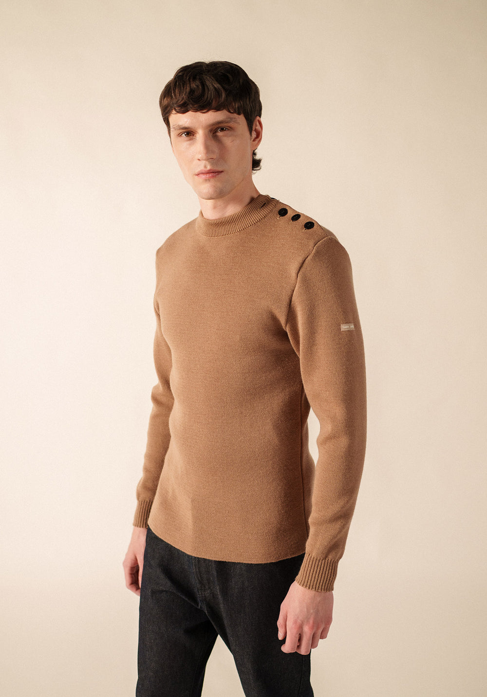 Pull marin Matelot (BEIGE FONCE)