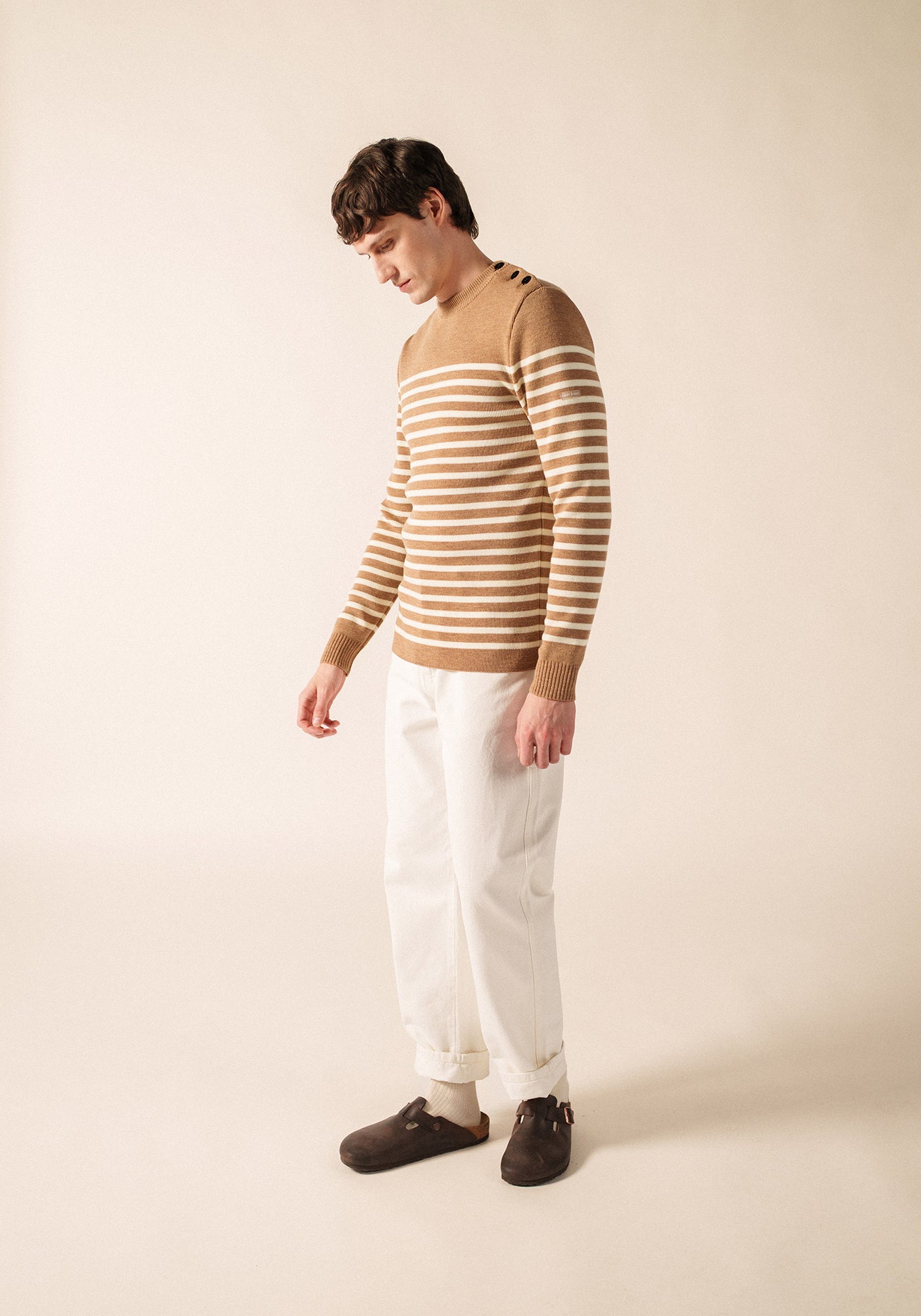 Pull marin Rochefort (BEIGE FONCE/ECUME)