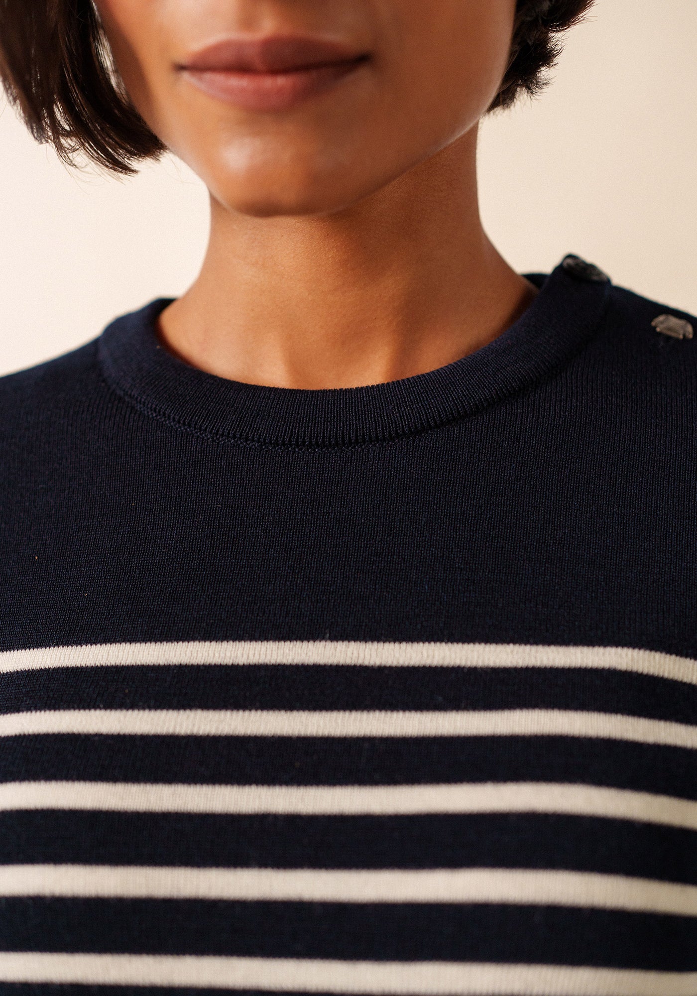 Pull marin Brégançon Pop (NAVY/BLANC/TULIPE)