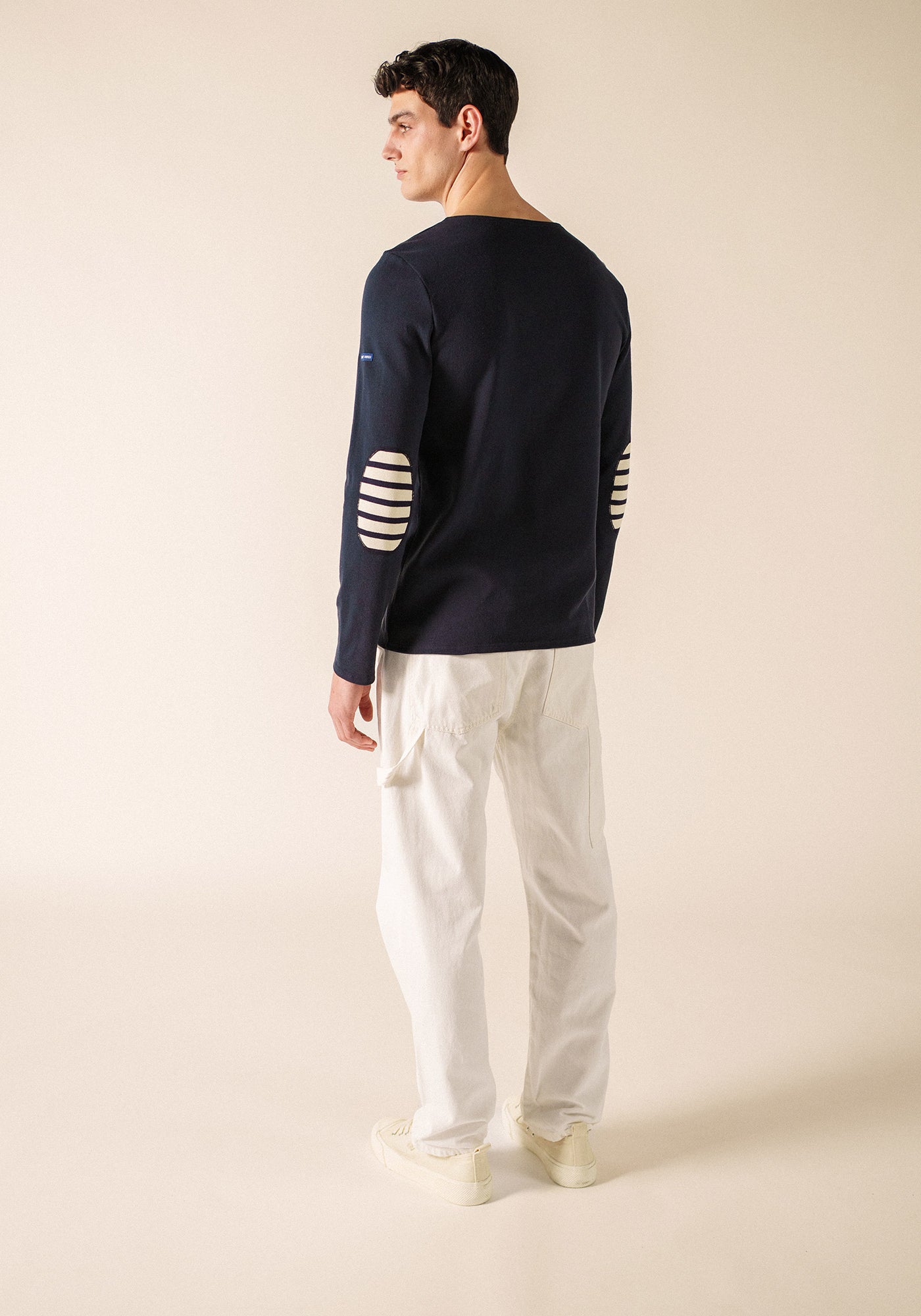 Marinière Méridien coudières (NAVY/ECRU/NAVY)
