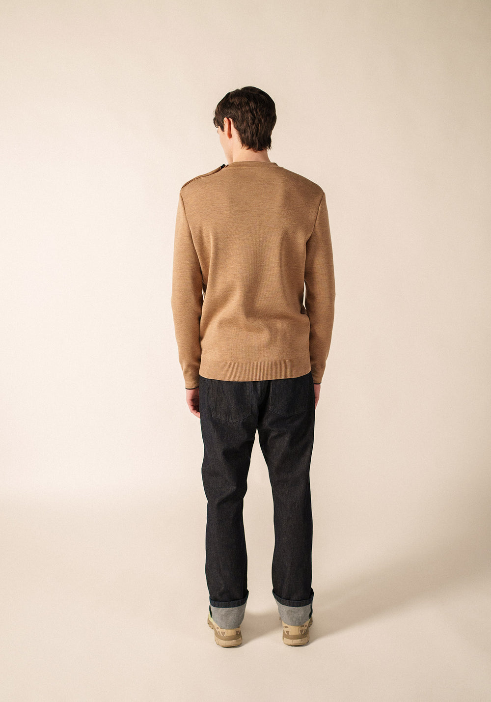Pull Rives (BEIGE FONCE/NAVY)