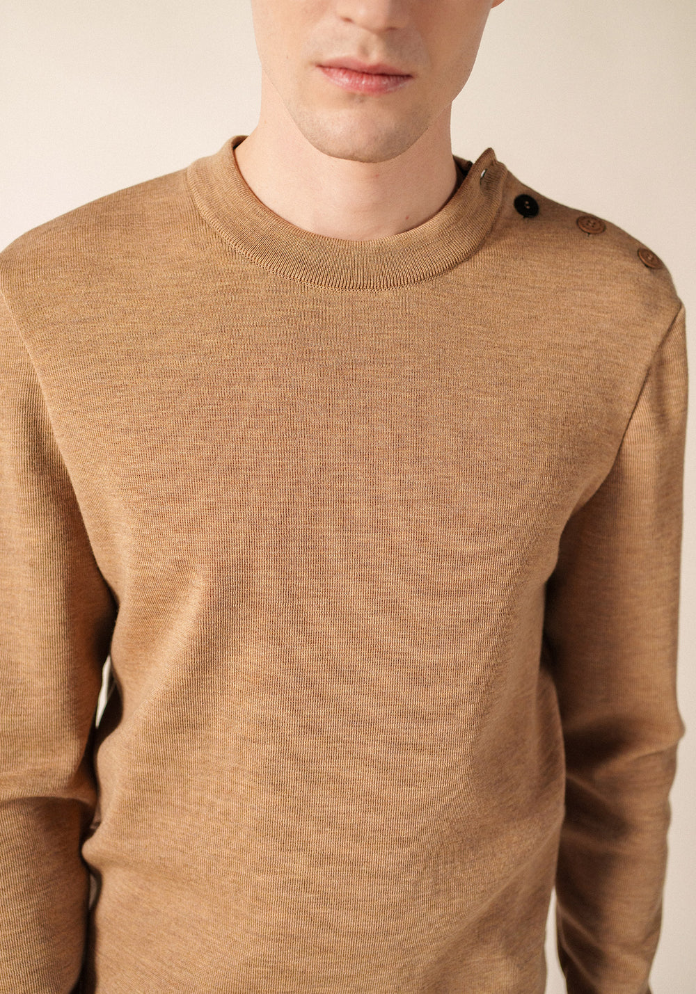 Pull Rives (BEIGE FONCE/NAVY)