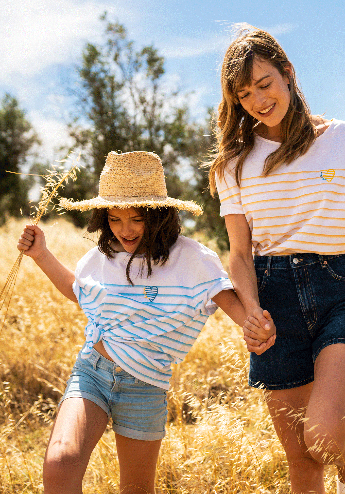 T-shirt enfant Clara (BLANC/POEME)