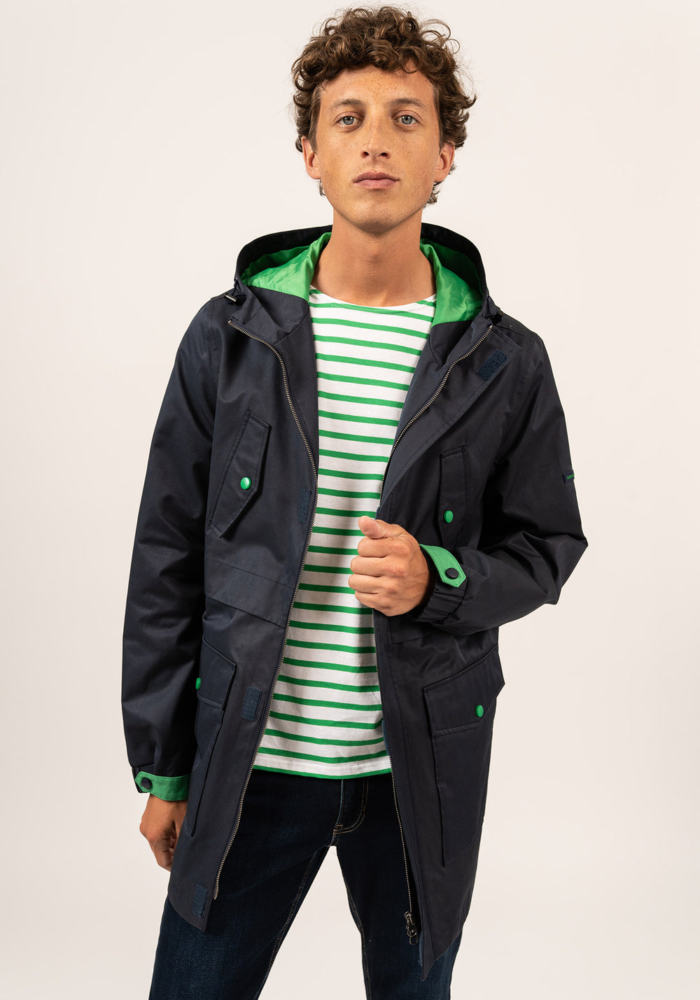Manteau St Dylan (MARINE/VERT)