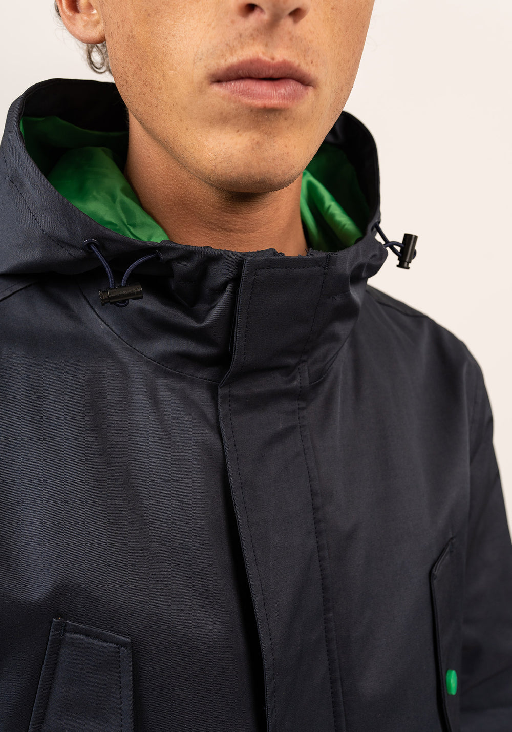 Manteau St Dylan (MARINE/VERT)