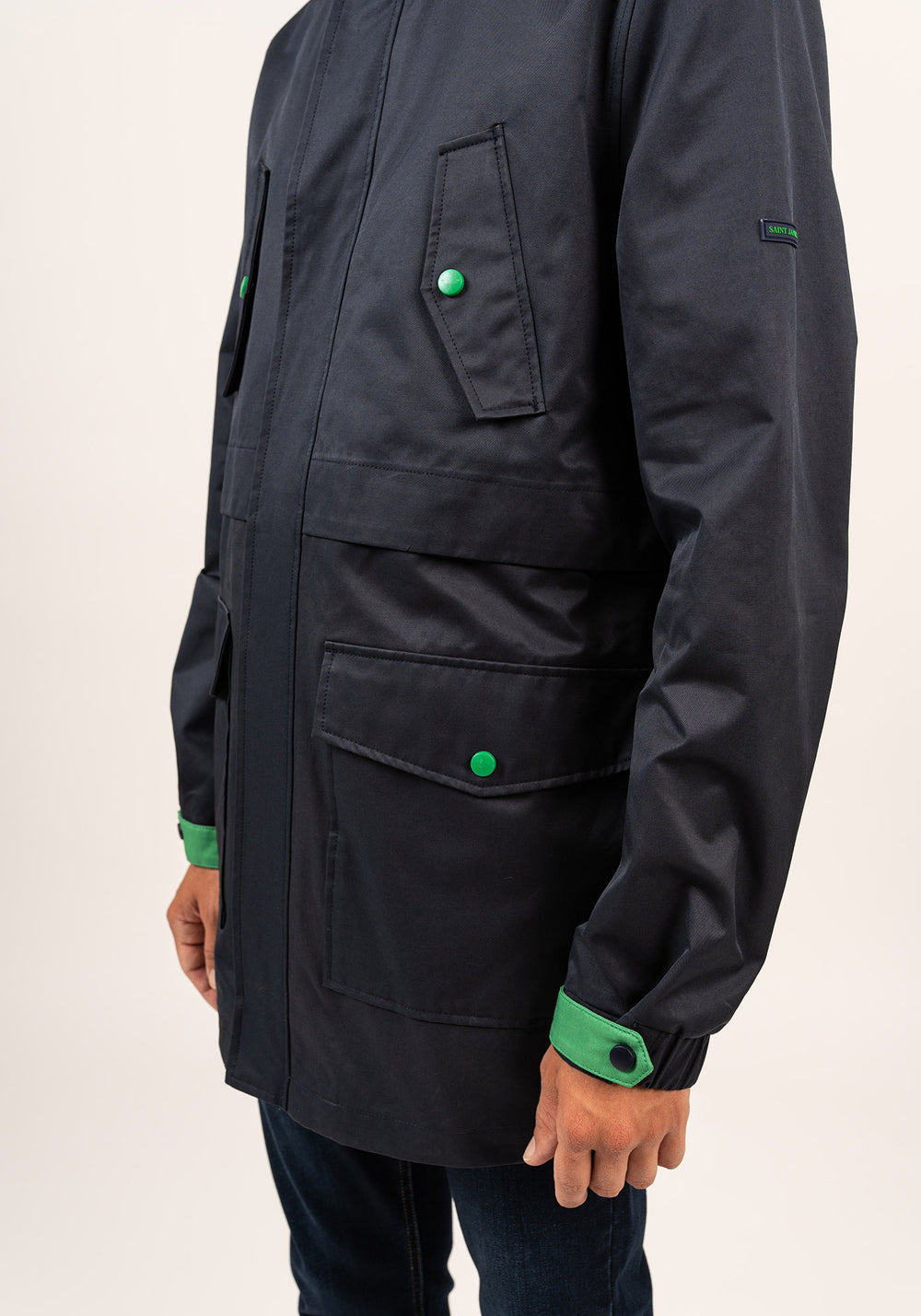 Manteau St Dylan (MARINE/VERT)