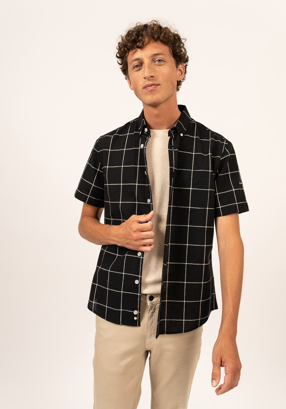 Chemise Maël (NOIR/CRAIE)