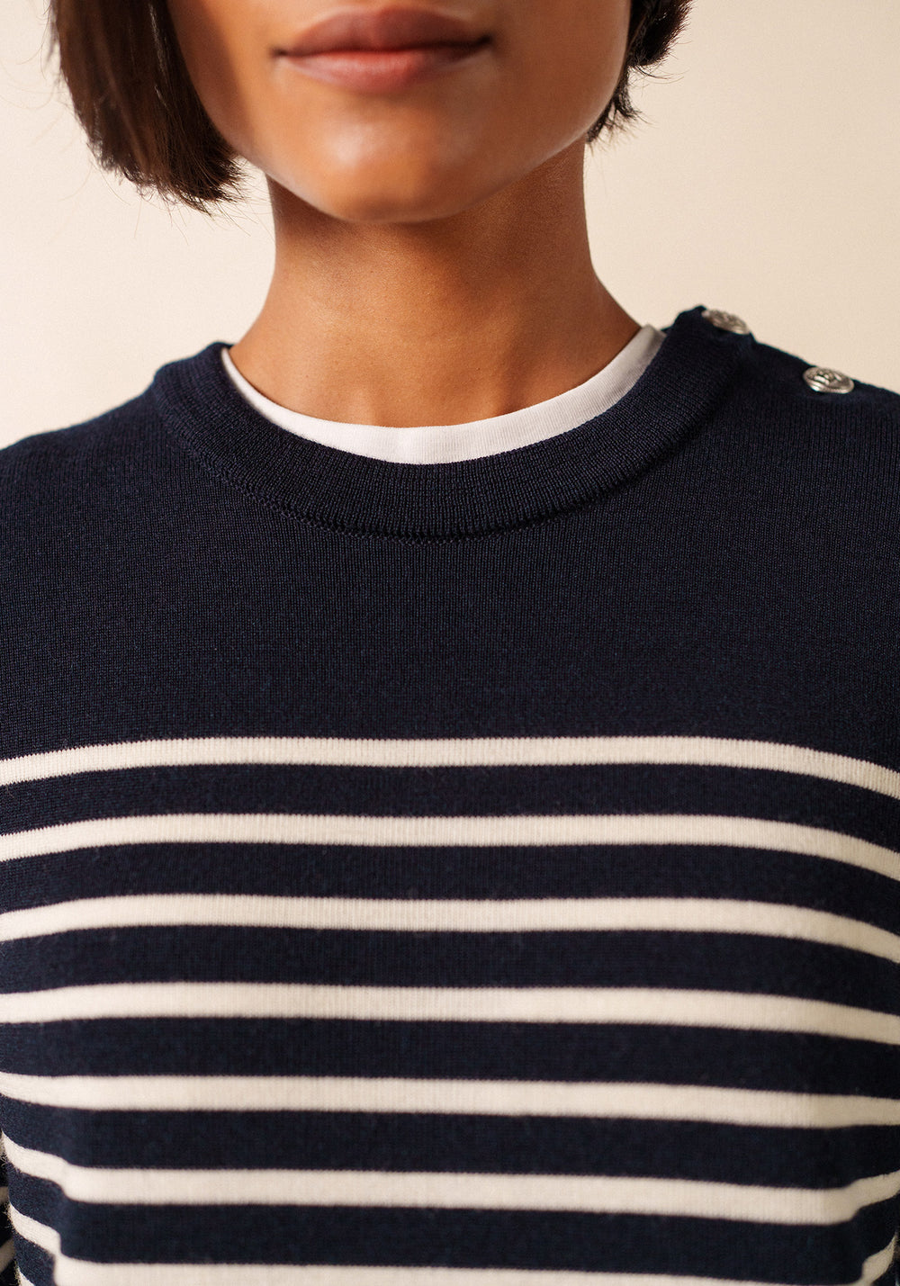 Robe longue Marée (NAVY/ECUME)