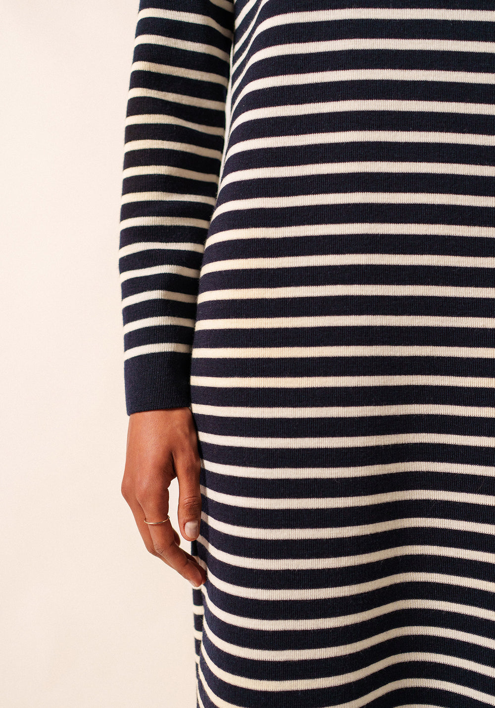 Robe longue Marée (NAVY/ECUME)