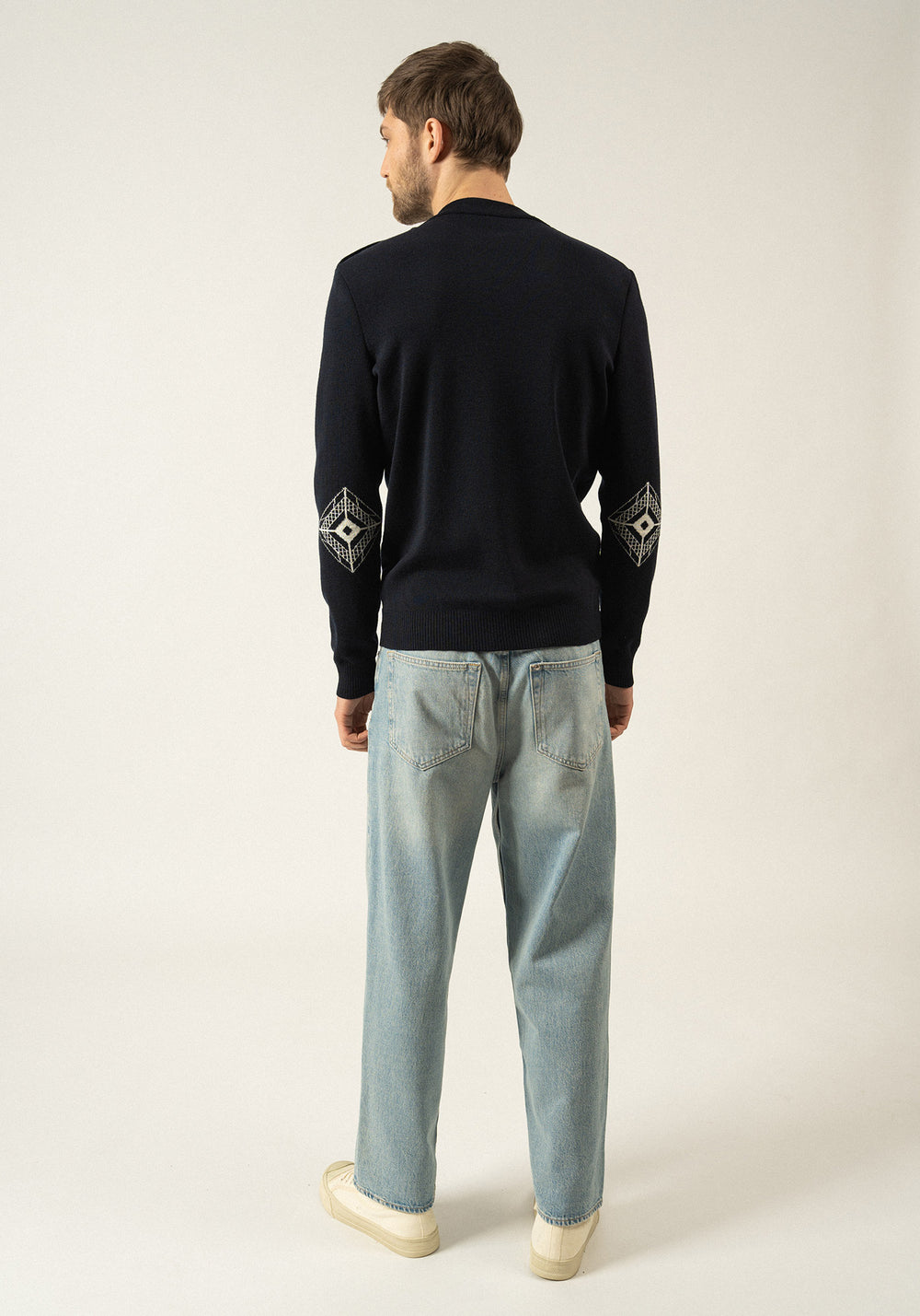 Pull Mondiovision x La tour Eiffel (NAVY/ECUME)