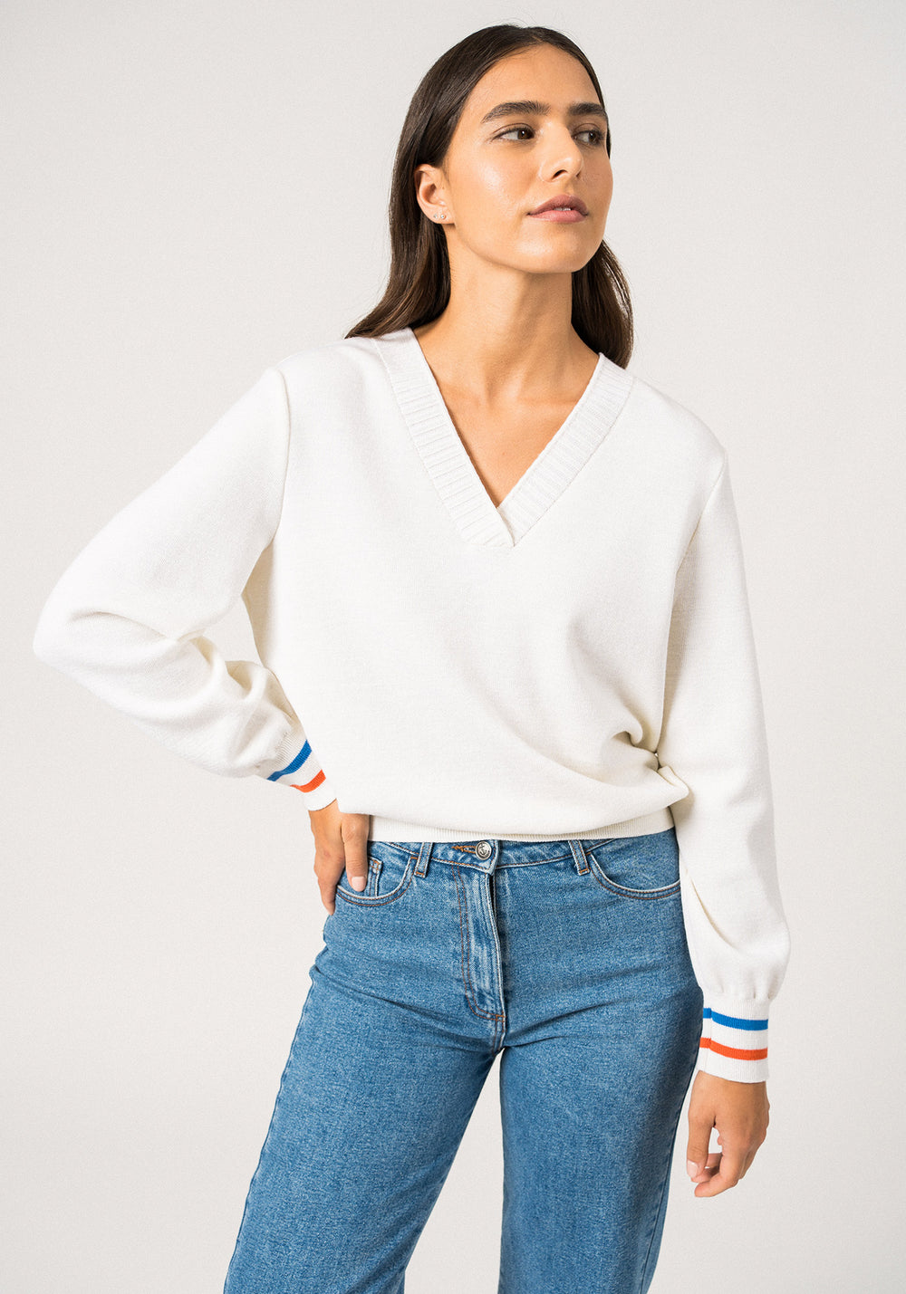 Pull Toulon (BLANC/BASKET/MER)