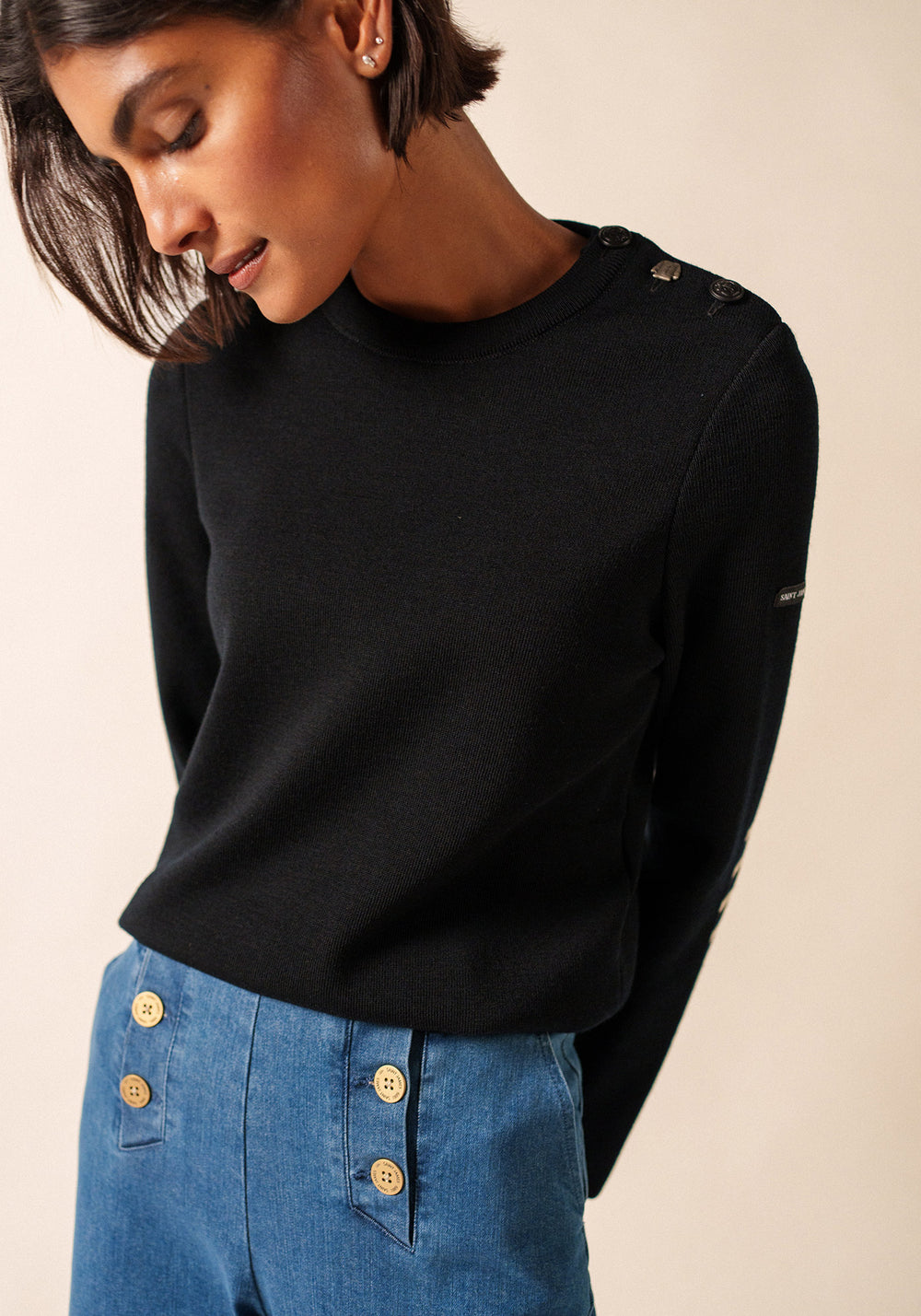 Pull marin Brégançon (NOIR)