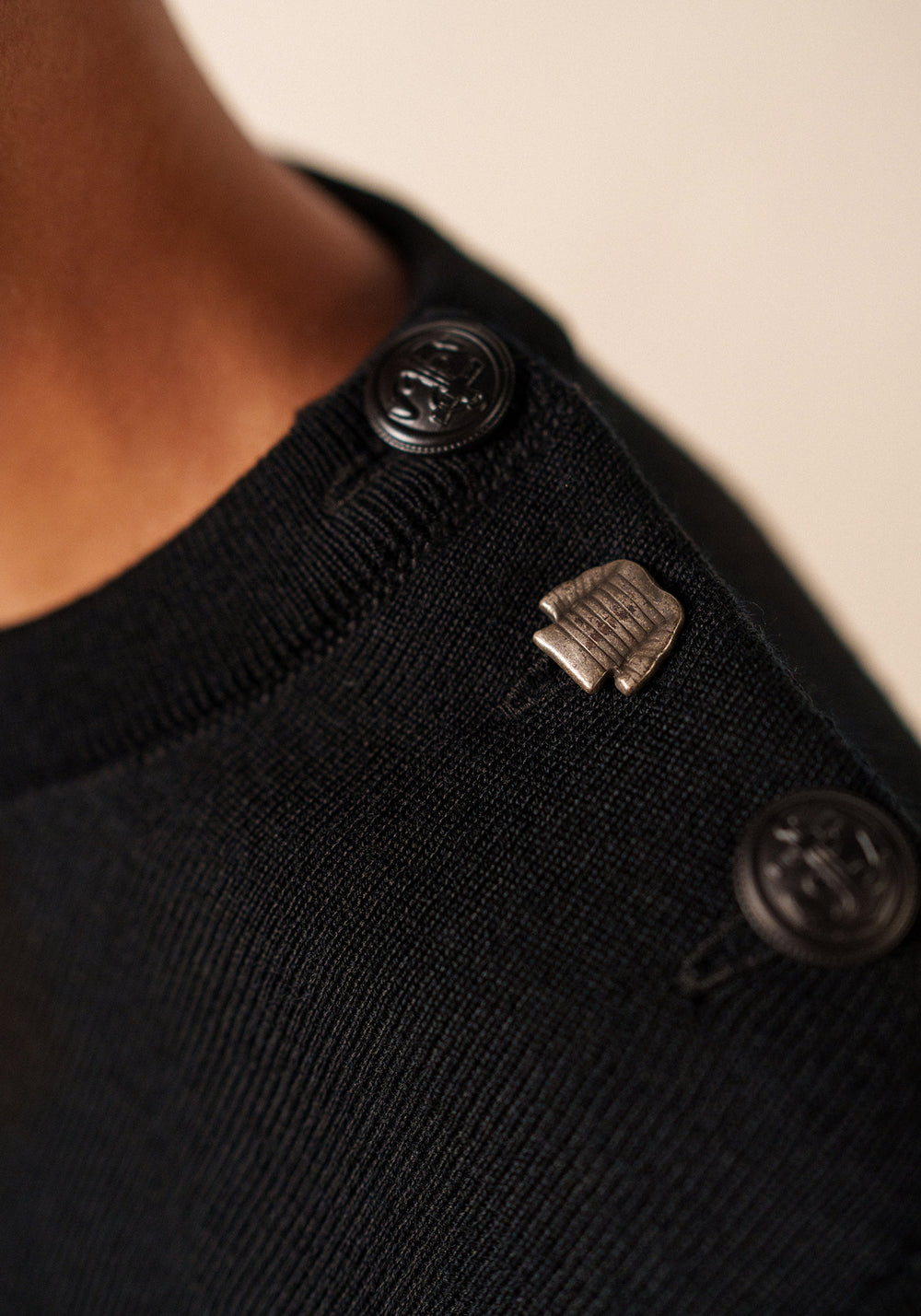 Pull marin Brégançon (NOIR)