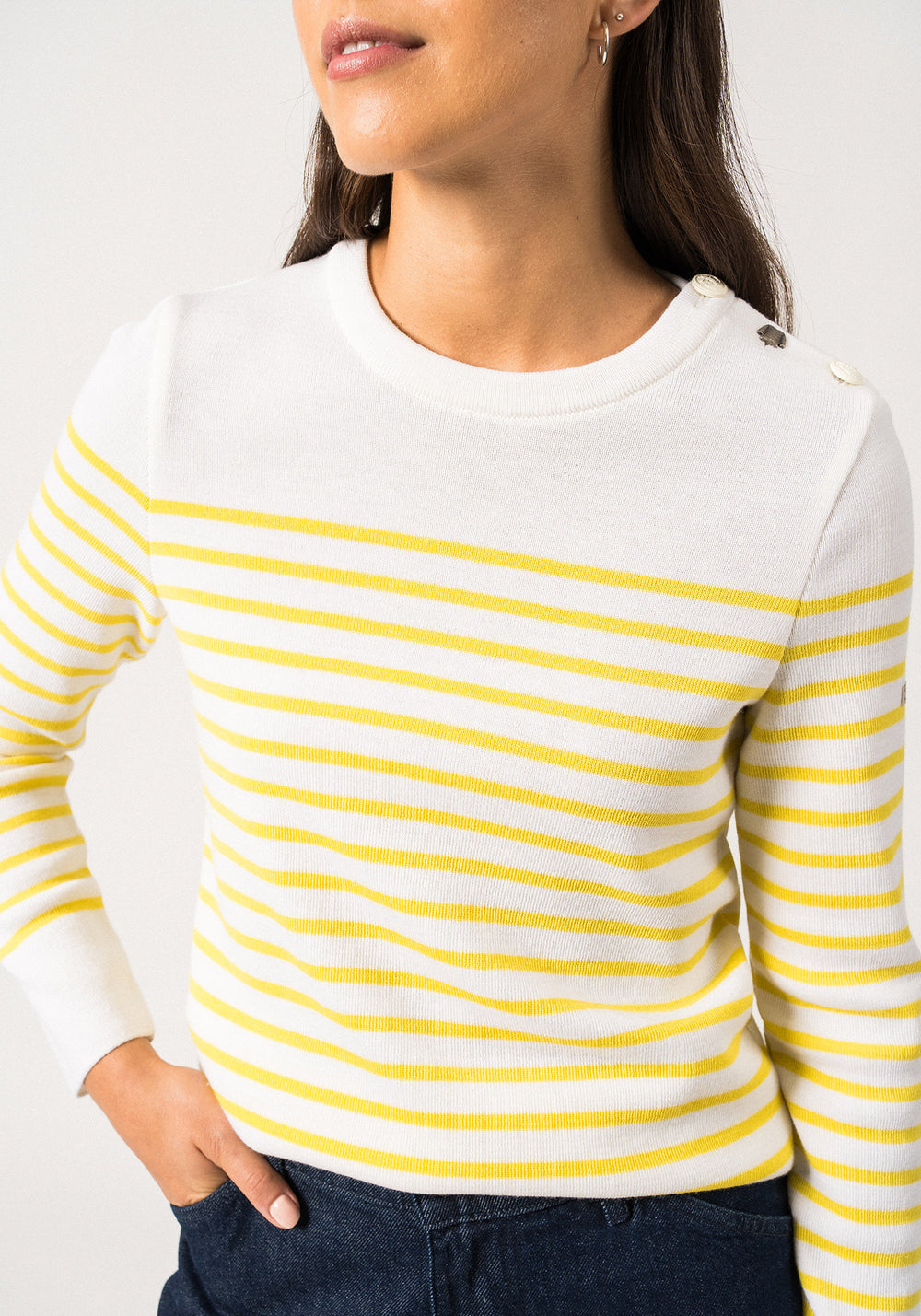 Pull marin Brégançon (BLANC/ACIDULE)