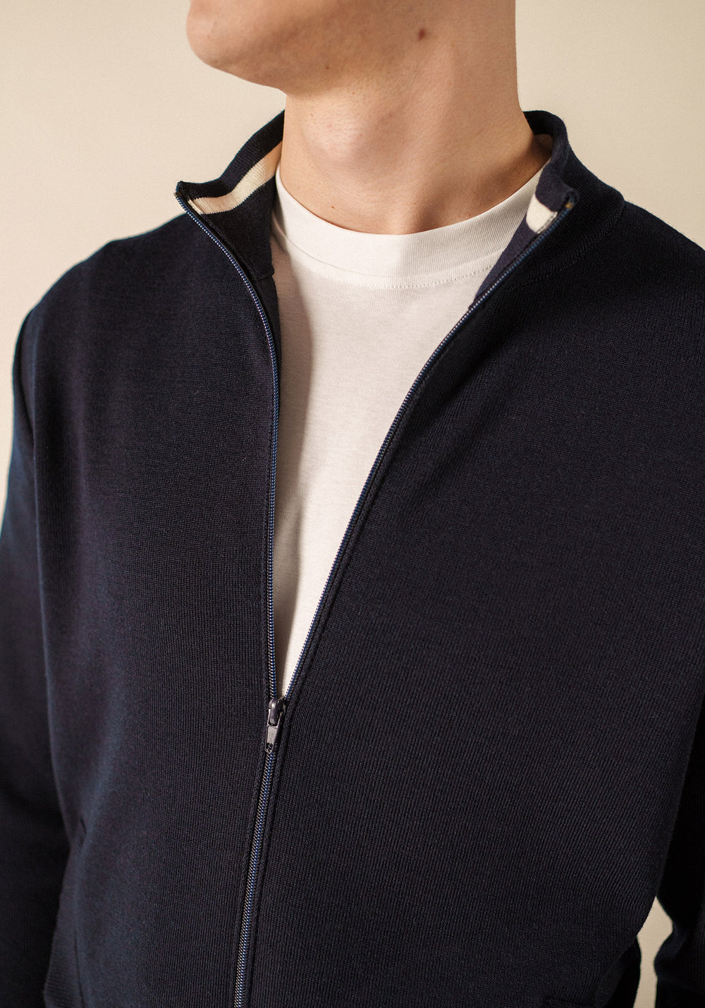 Cardigan zippé Equipage (NAVY)