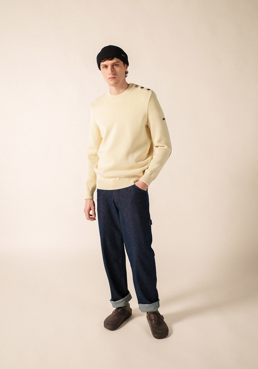 Pull marin Cancale Equipage (ECRU/MARINE)