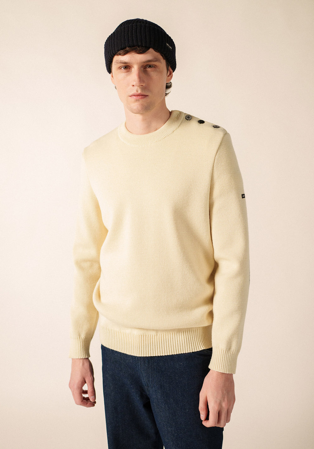 Pull marin Cancale Equipage (ECRU/MARINE)