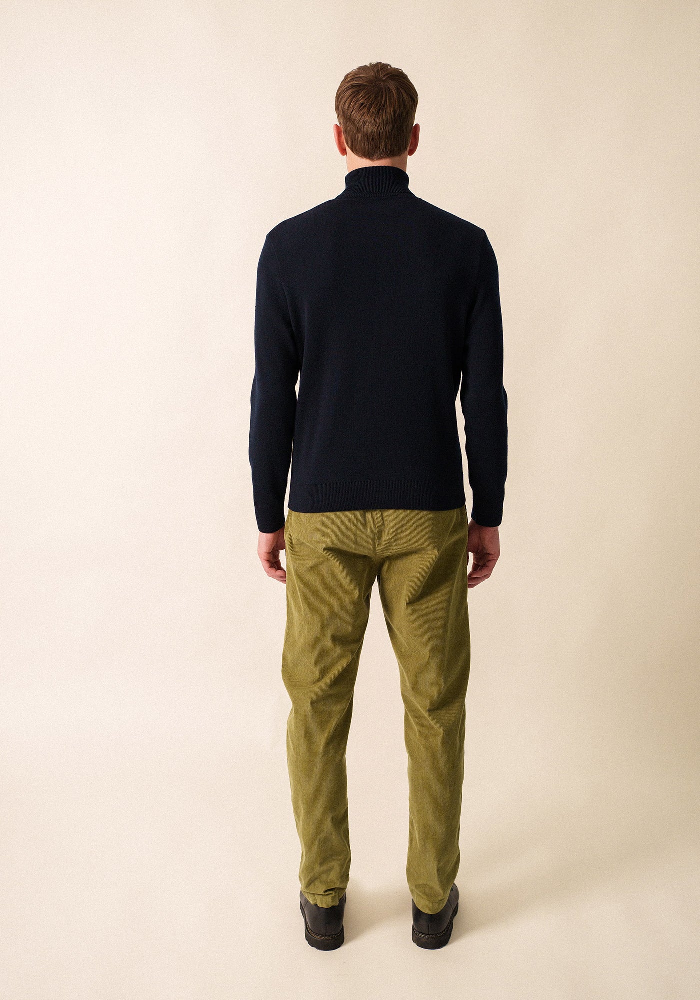 Pull col roulé Houat (NAVY)