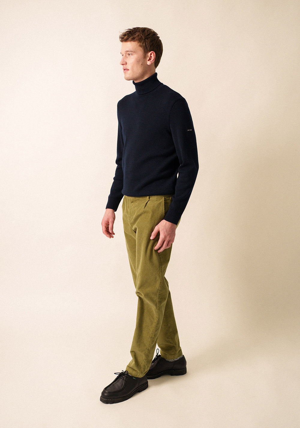Pull col roulé Houat (NAVY)