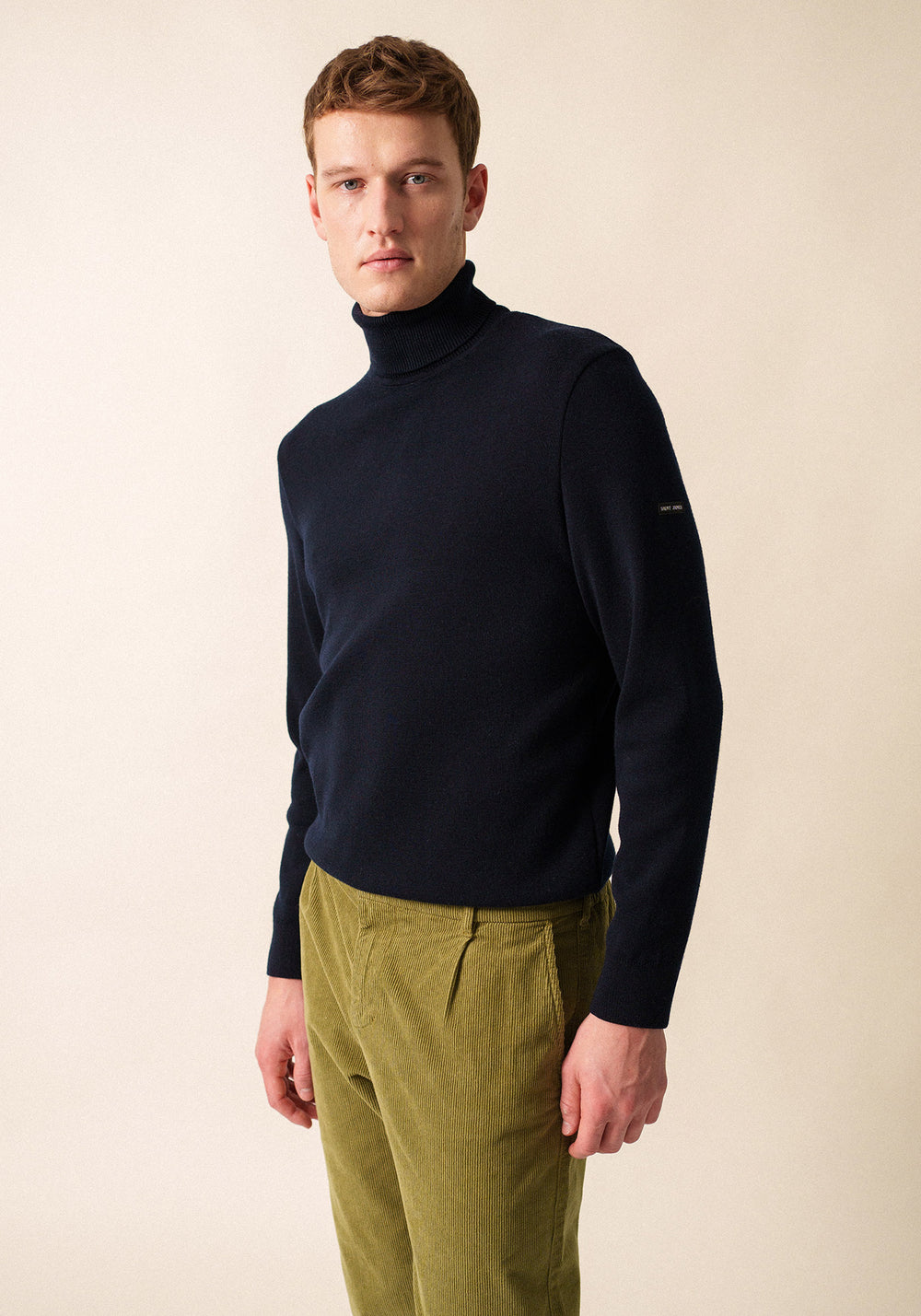 Pull col roulé Houat (NAVY)
