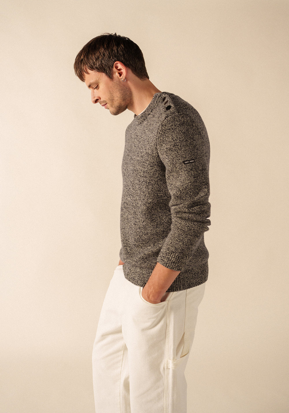 Pull marin Cancale (NAVY/ECRU)