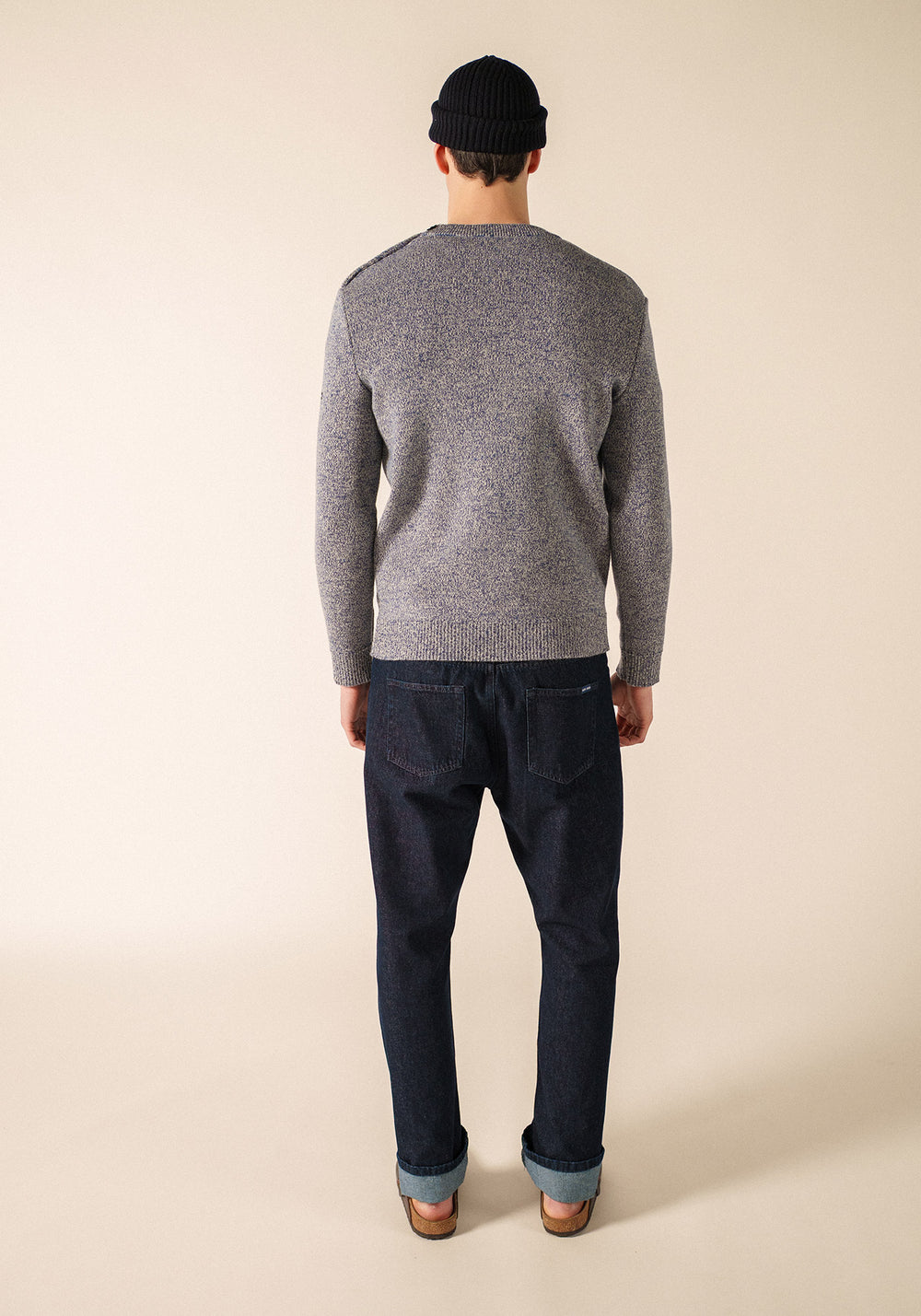 Pull marin Cancale (JEAN/ECRU)