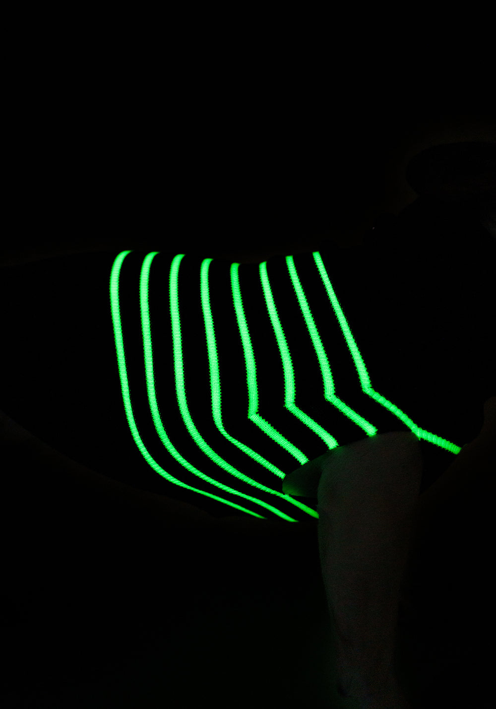 Toutoupull phosphorescent - en laine (NAVY/PHOSPHORESCENT)