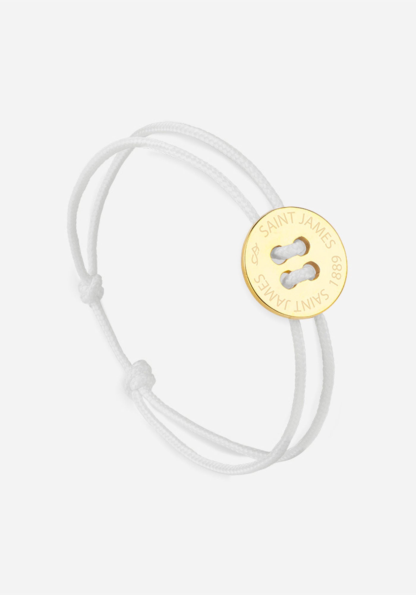Bracelet Bouton x Le Vent à la Française (OR/BLANC)