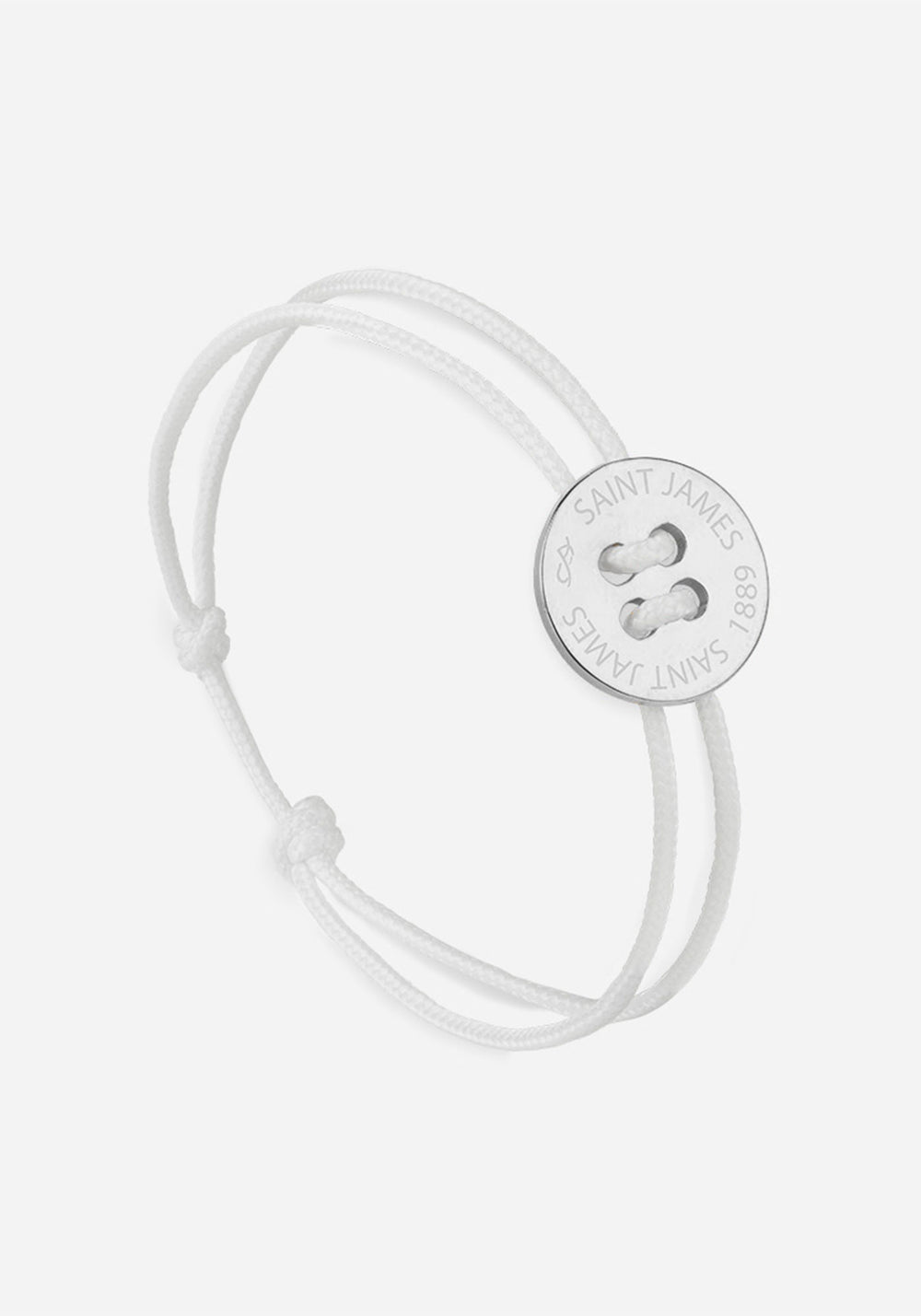Bracelet Bouton x Le Vent à la Française (ARGENT/BLANC)
